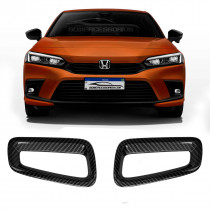 APLIQUE SAIDA AR HONDA CIVIC 2022 FIBRA DE CARBONO Vo6