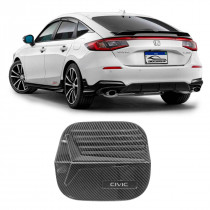 APLIQUE TAMPA COMBUSTIVEL HONDA CIVIC 2022 FIBRA DE CARBONO Vo6