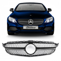 GRADE MERCEDES CLASSE C W205 C180 C200 C250 DIAMOND CROMADO Vo6