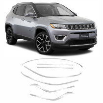 MOLDURA PESTANA SUPERIOR JEEP COMPASS CROMADO Vo6