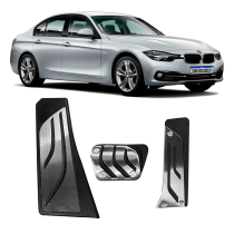 JOGO DE PEDALEIRA BMW ALUMINIO E BORRACHA Vo6