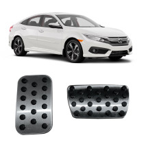 JOGO DE PEDALEIRA HONDA CIVIC ALUMINIO E BORRACHA Vo6