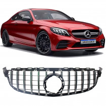 GRADE DIANTEIRA MERCEDES AMG C63 GTR CROMADA  Vo6 