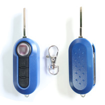 CARCAÇA CHAVE CANIVETE FIAT MODELO 3 BOTÕES AZUL Vo6