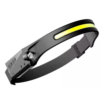 LANTERNA FITA LED CABEÇA RECAREGÁVEL AJUSTÁVEL COB XPE USB Vo6