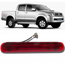 BRAKE LIGHT HILUX 2005 A 2015 LUZ DE FREIO LANTERNA TAMPA TRASEIRA VERMELHA Vo6