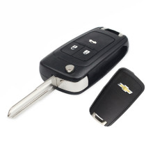 CHAVE CANIVETE MODELO CHEVROLET 3 BOTOES LAMINA K