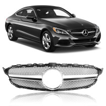GRADE MERCEDES CLASSE C W205 DIAMOND PRATA CROMADO SC VO6