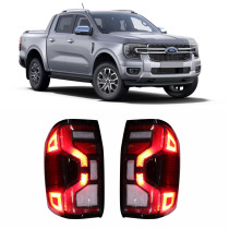 PAR LANTERNA TRASEIRA FORD RANGER FUME LED Vo6 