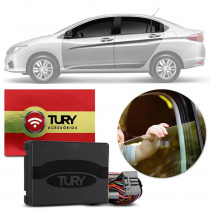 ACIONADOR VIDRO TURY ANTIESMAGAMENTO HONDA FIT E CITY 2015 EM DIANTE 