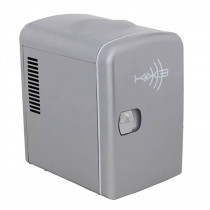 MINI GELADEIRA RETRO PRATA COM LOGO KX3 K1072