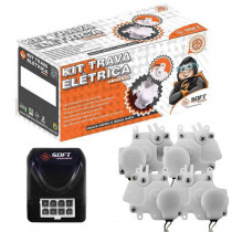 KIT TRAVA ELETRICA CELTA PALIO ECOSPORT FIESTA 2001 ATE 2012 4 PORTAS MONO SOFT 