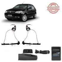 KIT VIDRO SENSORIZADO FIAT PALIO STRADA HLX ELX EL 2 PORTAS ALTERNATIVO COM BOTÃO ORIGINAL TRAGIAL P