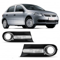 MOLDURA FAROL AUXILIAR DRL DIANTEIRO VOLKSWAGEN LED