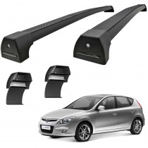 RACK TETO I30 ATE 2013 ALUMÍNIO PRETO SPORT LONG LIFE