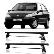 RACK TETO CLIO ATE 1999 4 PORTAS MODELO AÇO PRETO LONG LIFE