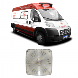 LUMINÁRIA AMBULÂNCIA LATERAL 12V 108 LED'S SMD 1296LM CRISTAL IMATRON
