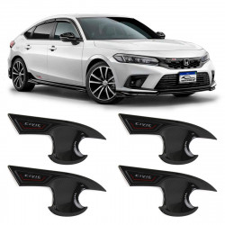 APLIQUE CONCHA MAÇANETA HONDA CIVIC 2022 FIBRA DE CARBONO Vo6