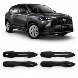 APLIQUE MAÇANETA TOYOTA COROLLA CROSS FIBRA CARBONO Vo6