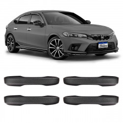 APLIQUE MAÇANETA HONDA CIVIC 2022 FIBRA DE CARBONO Vo6