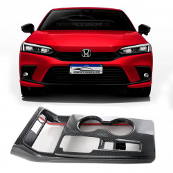 APLIQUE CONSOLE CENTRAL HONDA CIVIC 2022 FIBRA DE CARBONO Vo6 