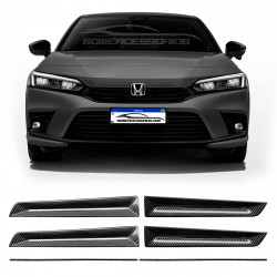 APLIQUE PORTA INTERNO HONDA CIVIC 2022 FIBRA DE CARBONO Vo6