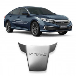 APLIQUE VOLANTE HONDA CIVIC PRATA Vo6