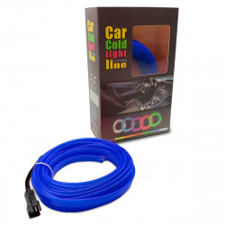 FITA LED NEON EL WIRE AZUL 5 METROS Vo6