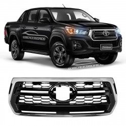 GRADE DIANTEIRA TOYOTA HILUX REVO ROCCO CROMADO Vo6