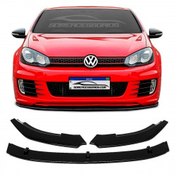 SPOILER PARA-CHOQUE DIANTEIRO VOLKSWAGEN GOLF 6 MK6 GTI BLACK PIANO Vo6