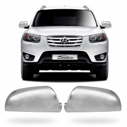 APLIQUE RETROVISOR HYUNDAI SANTA FE SEM PISCA CROMADO TRACK