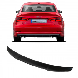 AEROFÓLIO TRASEIRO MODELO M4 AUDI A3 SEDAN BLACK PIANO