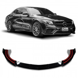 SPOILER DIANTEIRO SPORT MERCEDES CLASSE E W213 BLACK PIANO Vo6
