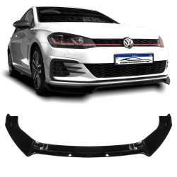 SPOILER DIANTEIRO VOLKSWAGEN GOLF 7/7.5 BLACK PIANO Vo6