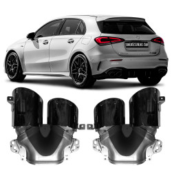 PONTEIRA DE ESCAPE MERCEDES BENZ A45 W177 BLACK PIANO Vo6