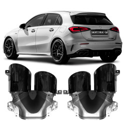 PONTEIRA DE ESCAPE MERCEDES BENZ A45 W177 BLACK PIANO VO6