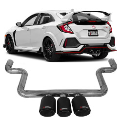 PONTEIRA TRIPLA FIBRA DE CARBONO HONDA CIVIC TYPE-R Vo6