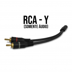 CABO 30CM RCA Y INJETADO  - 2 MACHOS 1 FÊMEA Vo6