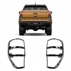MOLDURA LANTERNA TRASEIRA FORD RANGER CROMADO Vo6