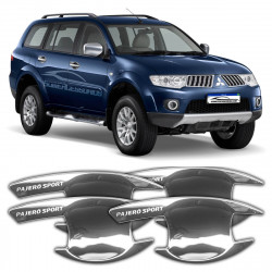APLIQUE CONCHA DE MAÇANETA MITSUBISHI PAJERO SPORT  CROMADO TRACK