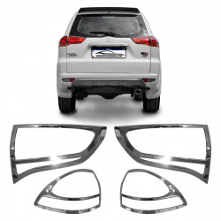 APLIQUE LANTERNA MITSUBISHI PAJERO SPORT CROMADO TRACK