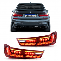 LANTERNA BMW SÉRIE 3 G20 FULL LED VERMELHA Vo6