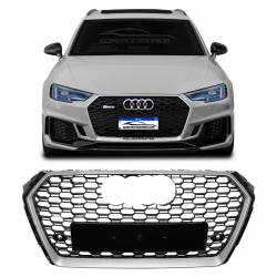 GRADE AUDI A4 COLMEIA MODELO RS4 PRATA Vo6