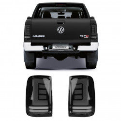 LANTERNA  TRASEIRA AMAROK LED PAR FUMÊ Vo6 
