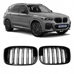 GRADE DIANTEIRA BMW X3 G01 BLACK PIANO Vo6 