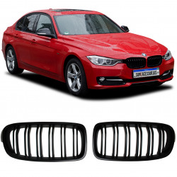 GRADE BMW SÉRIE 3 F30 DOUBLE  SLAT PRETO FOSCO  Vo6