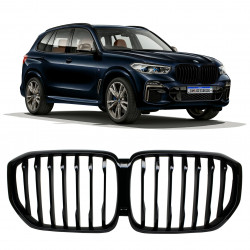 GRADE DIANTEIRA BMW X5 G05 BLACK PIANO CM ENTRADA PRA CAMERA 