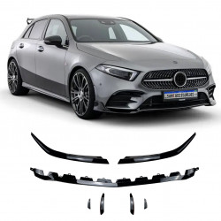 KIT DIANTEIRO DE SPOILER MERCEDES BENZ W177 BLACK PIANO Vo6 
