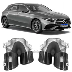 PAR DE PONTEIRA ESCAPAMENTO MERCEDES CLASSE A35 PRETA VO6