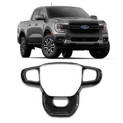MOLDURA APLIQUE VOLANTE FORD RANGER FIBRA DE CARBONO Vo6